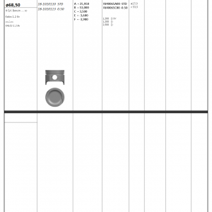 PİSTON SEGMAN 050 AVEO 1.2 8V