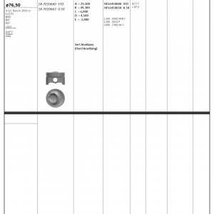 PİSTON SEGMAN STD 76.5mm (VW: GOLF V-PASSAT-JETTA) (BAG-BLF-BLP)