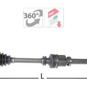 AKS KOMPLE SAG ABSSIZ MEGANE II